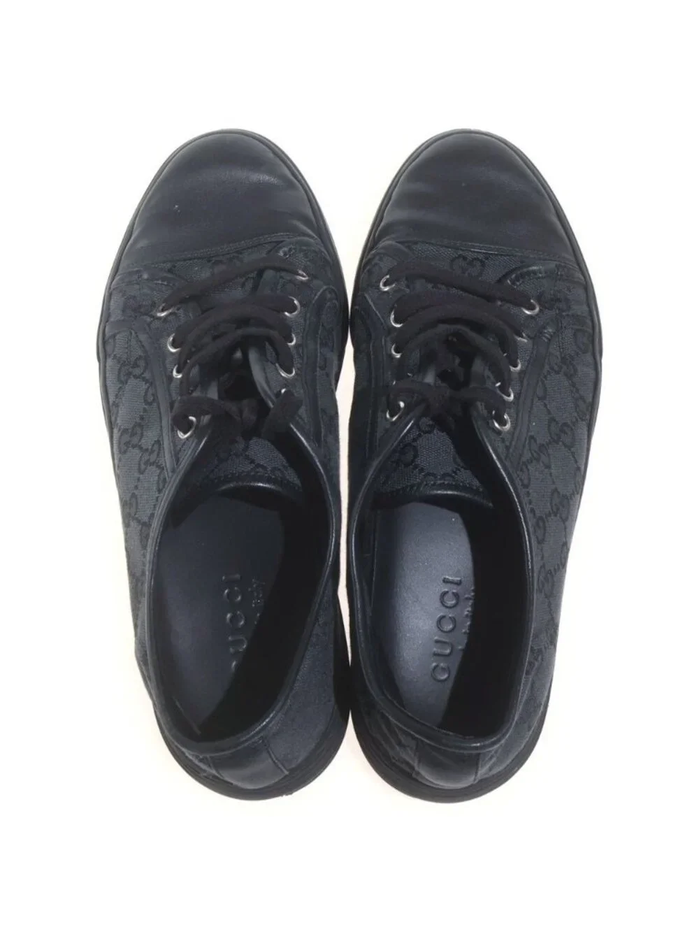 Gucci GG Canvas Low Cut Sneakers Black